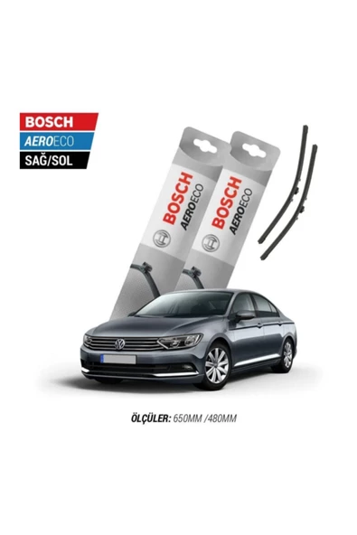 Volkswagen Passat B8/8.5 2014-2018 Model Bosch Aeroeco Muz Silecek Takımı ürün görseli 1