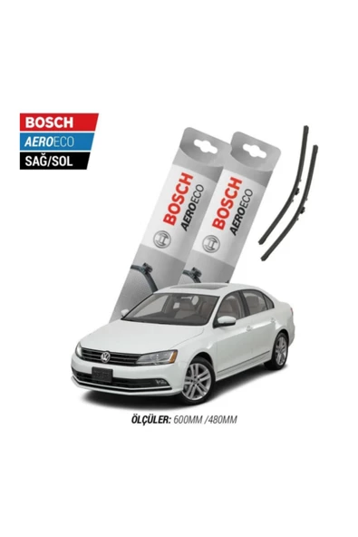 Volkswagen Jetta 2014 Model Bosch Aeroeco Muz Silecek Takımı ürün görseli 1