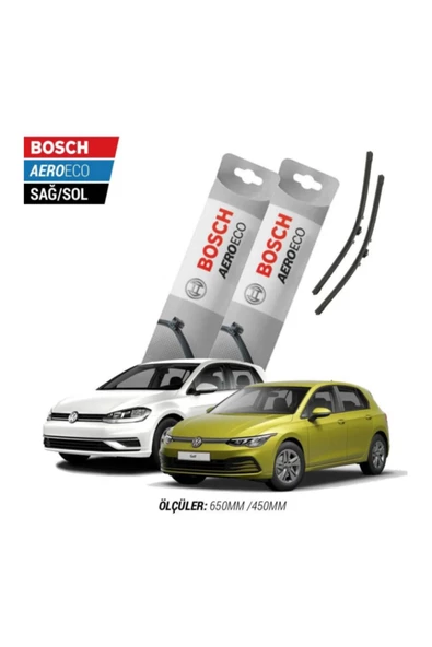 Volkswagen Golf 7/7.5/8 2014 Model Bosch Aeroeco Muz Silecek Takımı ürün görseli 1