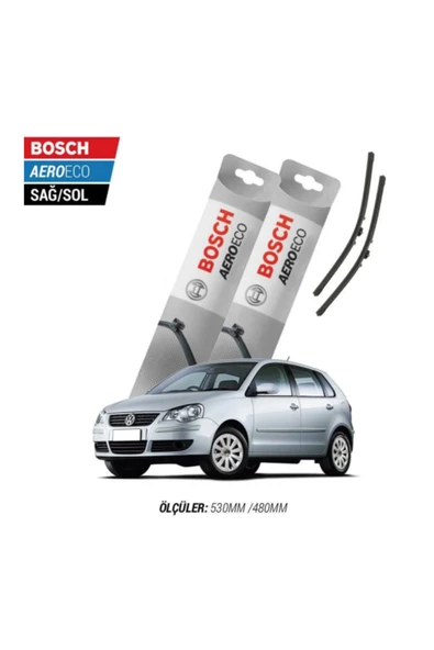 Volkswagen Polo 2006 Model Bosch Aeroeco Muz Silecek Takımı