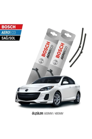 Mazda - Mazda 3 Sedan 2010 Model Bosch Aeroeco Muz Silecek Takımı ürün görseli 1