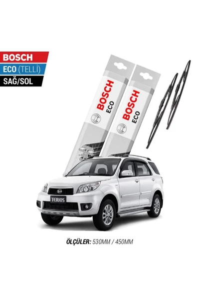 Daihatsu Terios 2008 Model Silecek Takımı Bosch Eco (telli) ürün görseli 1