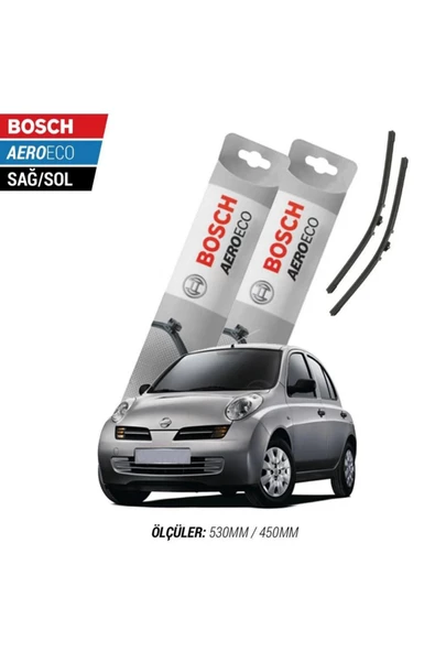 Nissan Micra 2007 Model Bosch Aeroeco Muz Silecek Takımı ürün görseli 1