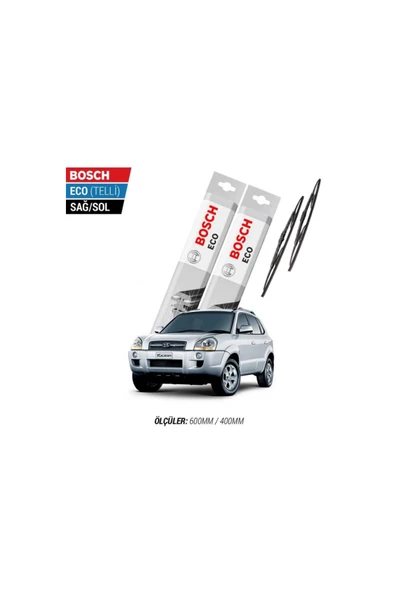 Hyundai Tucson 2008 Model Silecek Takımı Bosch Eco (telli) ürün görseli 1
