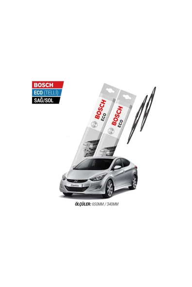 Hyundai Elantra 2013 Model Silecek Takımı Bosch Eco (telli)