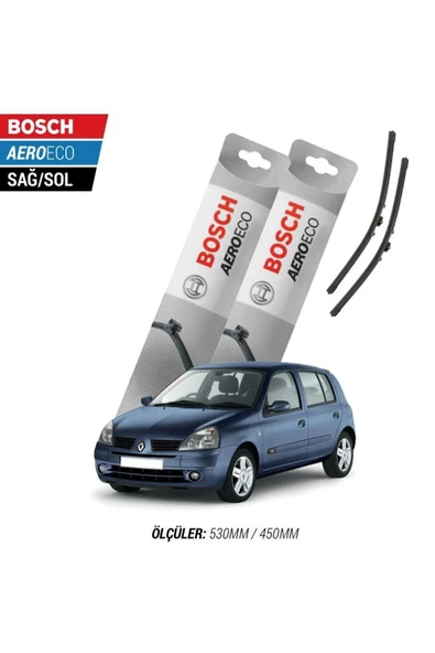 Renault Clio 2 1998 Model Bosch Aeroeco Muz Silecek Takımı ürün görseli 1