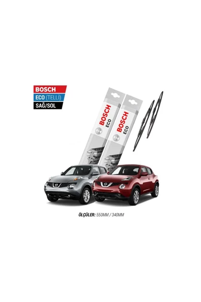 Nissan Juke 2015 Model Silecek Takımı Bosch Eco (telli) ürün görseli 1