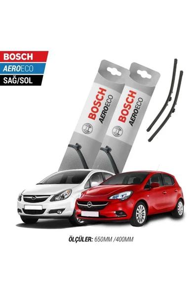 Opel Corsa D 2008 Model Bosch Aeroeco Muz Silecek Takımı ürün görseli 1
