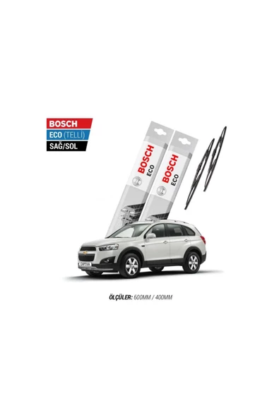 Chevrolet Captiva 2008 Model Silecek Takımı Bosch Eco (telli) ürün görseli 1