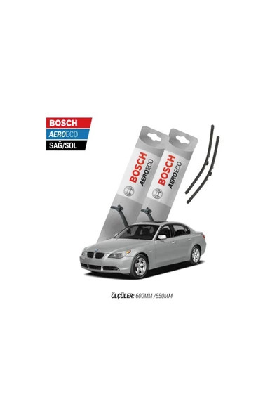 Bmw 5 Serisi E60 2005 Model Bosch Aeroeco Muz Silecek Takımı ürün görseli 1