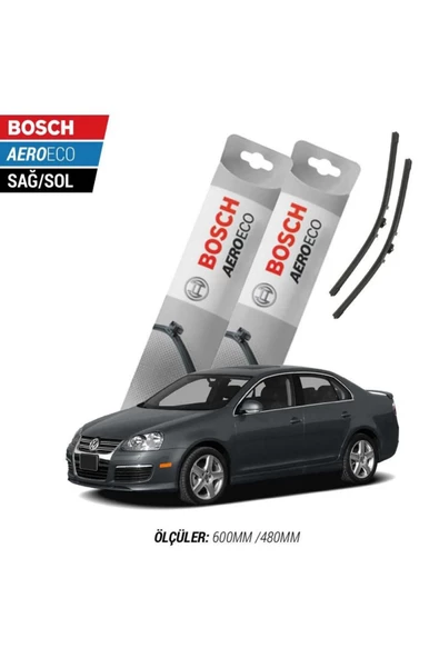 Volkswagen Jetta 2007 Model Bosch Aeroeco Muz Silecek Takımı