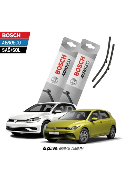 Volkswagen Golf 7/7.5/8 2019 Model Bosch Aeroeco Muz Silecek Takımı ürün görseli 1