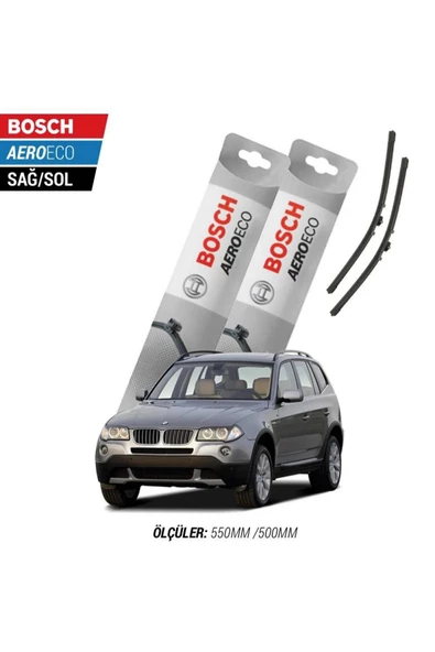 Bmw X3 E83 2005 Model Bosch Aeroeco Muz Silecek Takımı ürün görseli 1