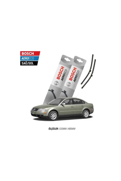 Volkswagen Passat B5 2004 Model Bosch Aeroeco Muz Silecek Takımı ürün görseli 1