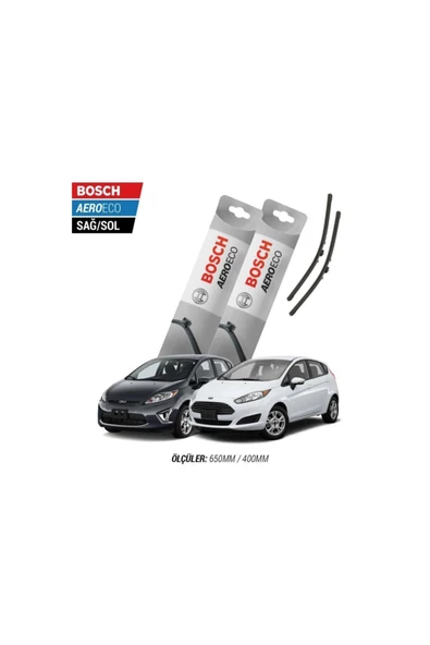 Ford Fiesta Tem. 2008-kasım 2012 Model Bosch Aeroeco Muz Silecek Takımı ürün görseli 1