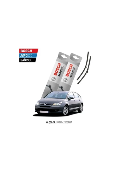 Citroen C4 2008 Model Bosch Aeroeco Muz Silecek Takımı ürün görseli 1