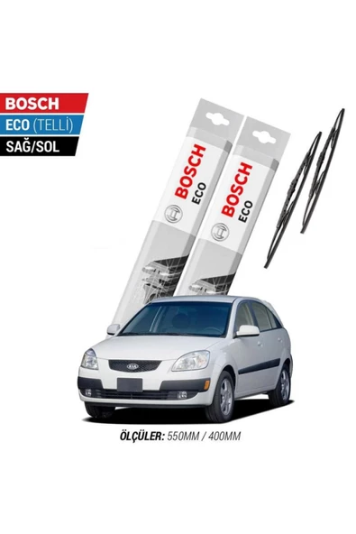 Kia Rio 2010 Model Silecek Takımı Bosch Eco (telli)
