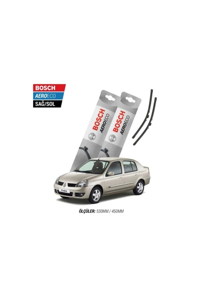 Renault Symbol 2004 Model Bosch Aeroeco Muz Silecek Takımı ürün görseli 1