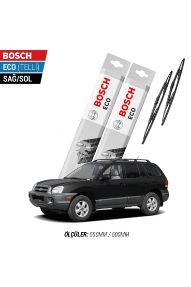 Hyundai Santafe 2004 Model Silecek Takımı Bosch Eco (telli) ürün görseli 1