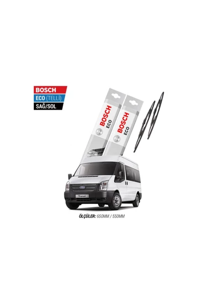 Ford Transit 2009 Model Silecek Takımı Bosch Eco (telli) ürün görseli 1