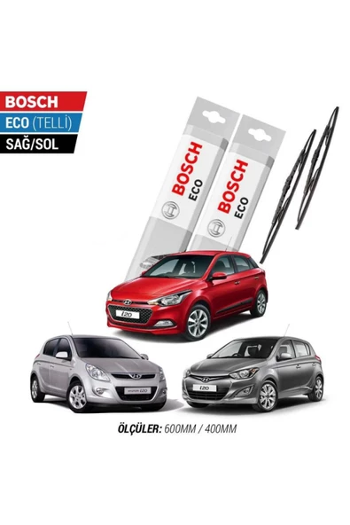 Hyundai İ20 2008 Model Silecek Takımı Bosch Eco (telli) ürün görseli 1