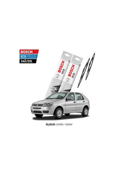 Fiat Palio 2004 Model Silecek Takımı Bosch Eco (Telli) ürün görseli 1