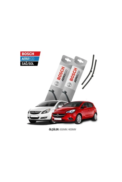 Opel Corsa D 2013 Model Bosch Aeroeco Muz Silecek Takımı ürün görseli 1