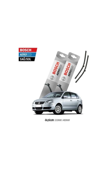 Volkswagen Polo 2009 Model Bosch Aeroeco Muz Silecek Takımı ürün görseli 1