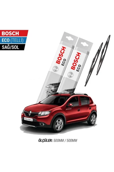 Dacia Sandero 2011 Model Silecek Takımı Bosch Eco (telli) ürün görseli 1