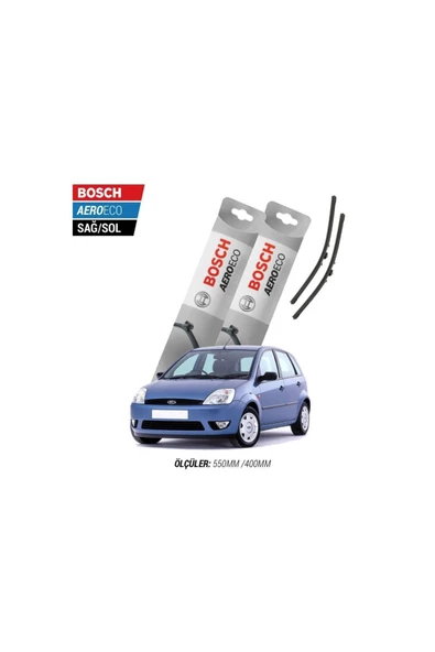 Ford Fiesta Kasım 2001-2008 Eylül Model Bosch Aeroeco Muz Silecek Takımı ürün görseli 1