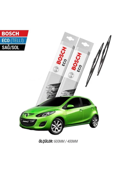Mazda 2 2008 Model Silecek Takımı Bosch Eco (telli) ürün görseli 1