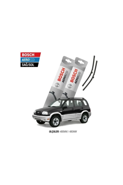Suzuki Grand Vitara 2003 Model Bosch Aeroeco Muz Silecek Takımı ürün görseli 1