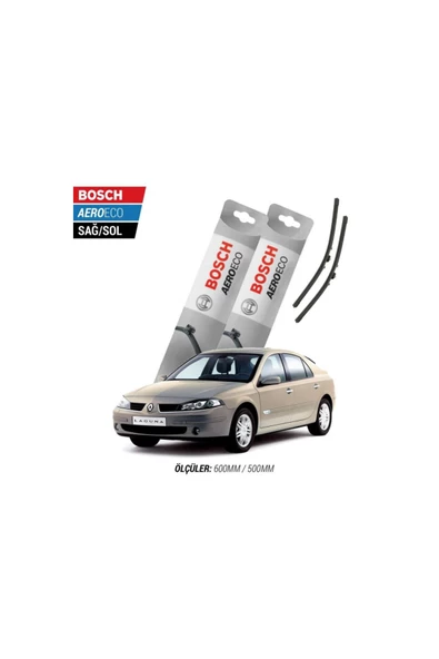 Renault Laguna 2 2007 Model Bosch Aeroeco Muz Silecek Takımı ürün görseli 1