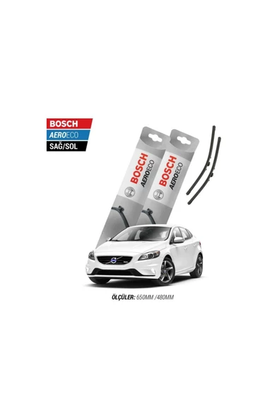 Volvo V40 2016 Model Bosch Aeroeco Muz Silecek Takımı