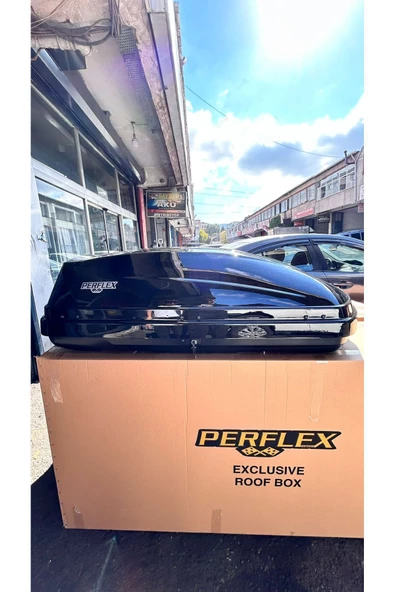 Perflex Eco Port Bagaj 370 Litre PARLAK Piano Black Port Bagaj Siyah Port Bagaj