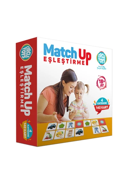 Circle Toys Özlem Toys Match Up Eşleştirme Kartları 140 Parça 4 Kategori Beceri Zeka Gelişimi