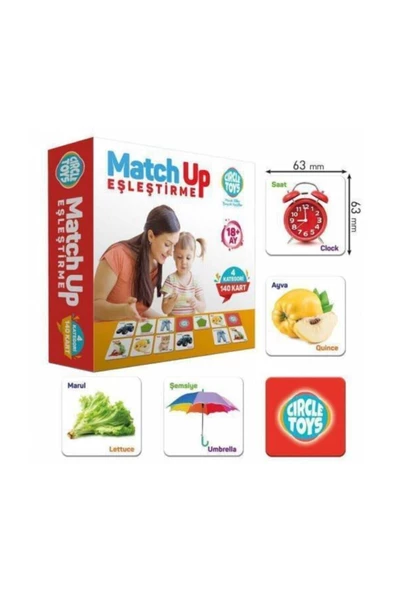 Circle Toys Match Up Eşleştirme Kartları