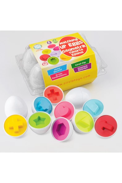 Circle Toys Geometrik Yumurta Eşleme 10'lu Zeka Oyunu