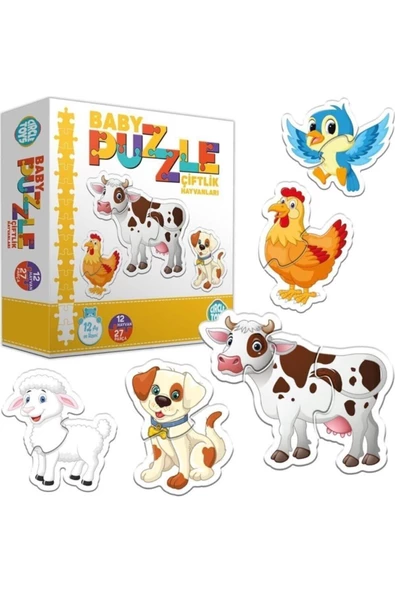 Circle Toys Baby Puzzle Çiftlik Hayvanları