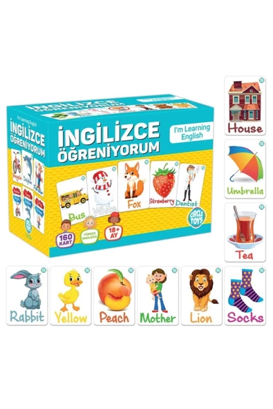 Circle Toys Ingilizce Öğreniyorum 160 Kart 18+ Ay