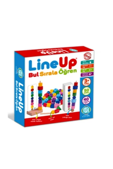 Circle Toys Line-up Bul Sırala Öğren Geometrik Şekiller  Eğici Oyuncak