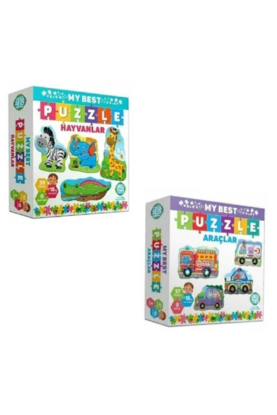 Circle Toys My Best Puzzle Hayvanlar Ve Araçlar Ikili Set