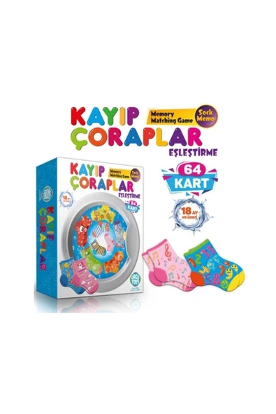 Circle Toys Kayıp Çoraplar Eşleştirme Beceri Zeka Geliştirme Oyunu