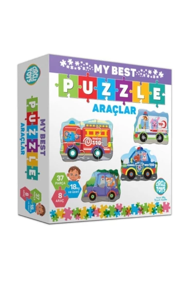 Circle Toys Circletoys My Best Puzzle Araçlar, Araçlar Yapboz