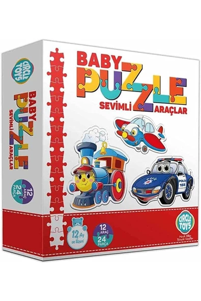 Circle Toys Circle Baby Puzzle Sevimli Araçlar