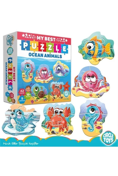 Circle Toys Circle My Best Puzzle Ocean Animals