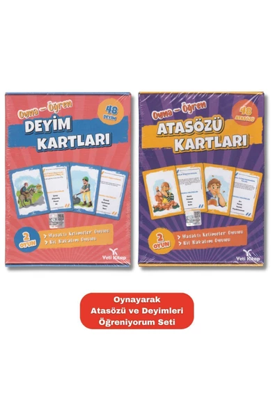 yeti kitap Oynayarak Atasözü ve Deyimleri Öğreniyorum Seti (Atasözü ve Deyim Kartları )