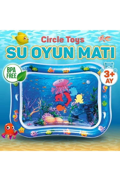 Circle Toys Bebek Su Matı - Tummy Time Aktivite Oyunu - Resim 2