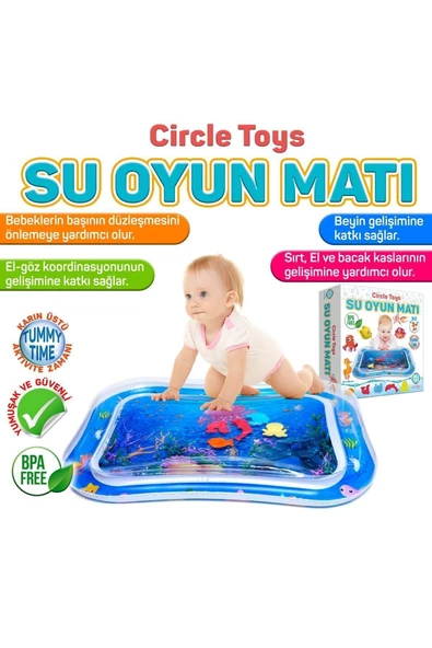Circle Toys Bebek Su Matı - Tummy Time Aktivite Oyunu - Resim 4