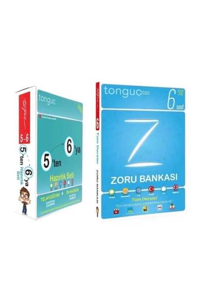 Tonguç Yayınları Tonguç 6. Sınıf 5'ten 6'ya Hazırlık Seti + 6. Sınıf Zoru Bankası